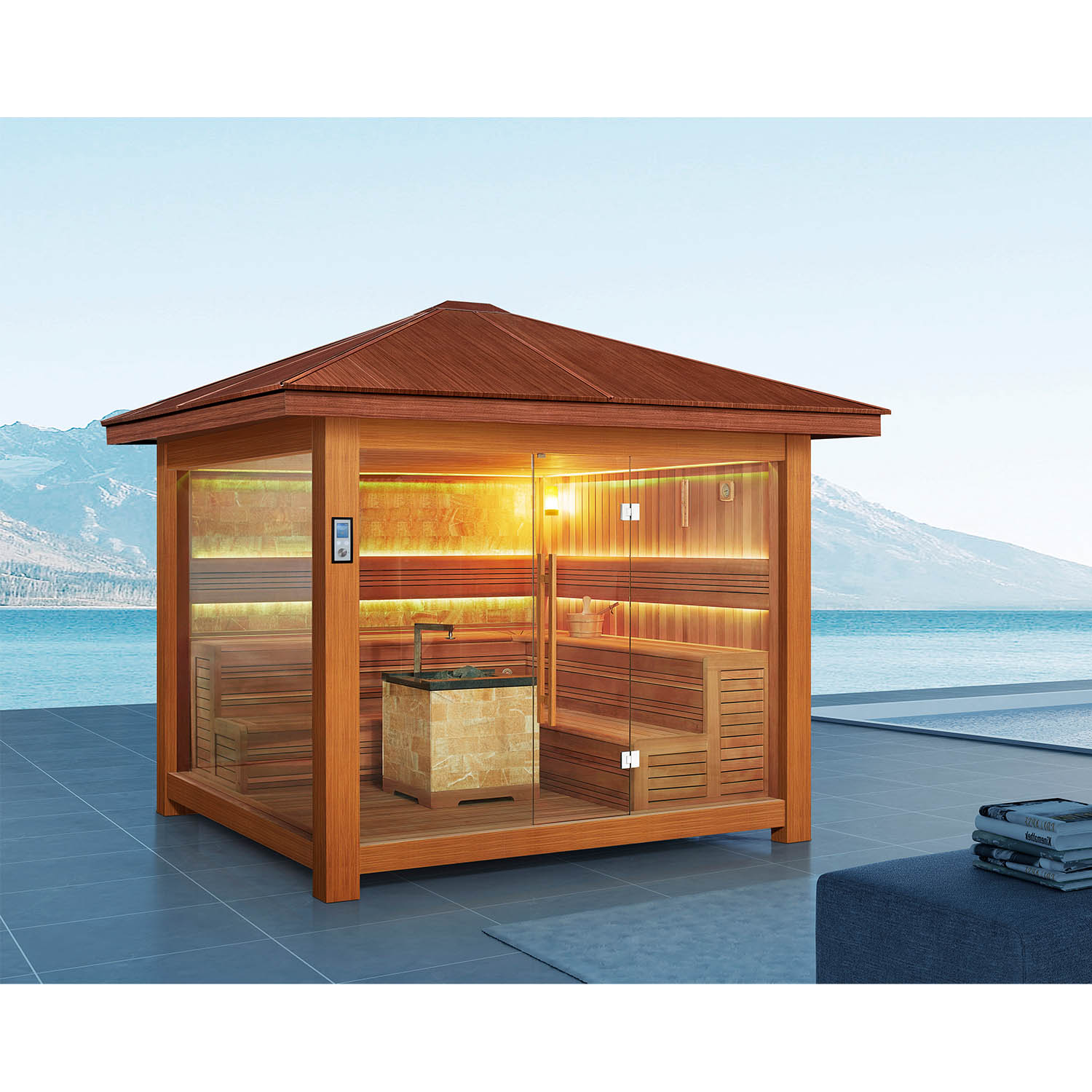 outdoor garden sauna steam room WS-LT1500