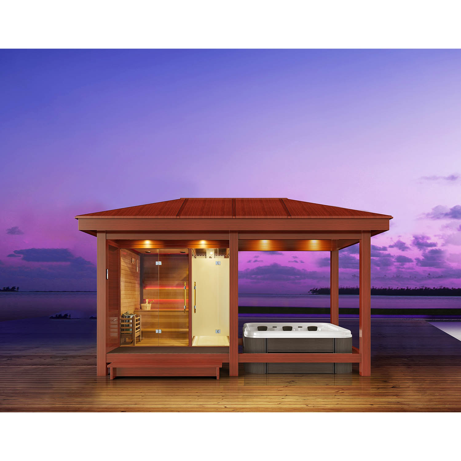 luxury gazebo garden sauna room WS-LT14