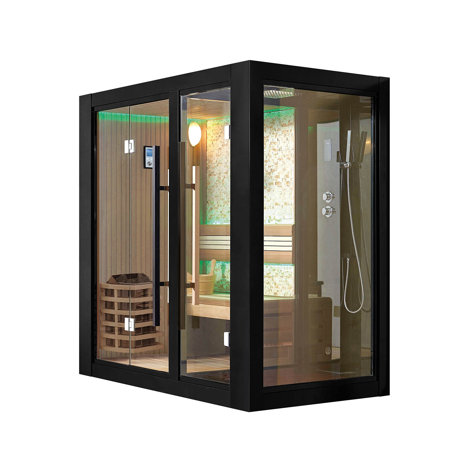 home wooden sauna and steam room WS-1404
