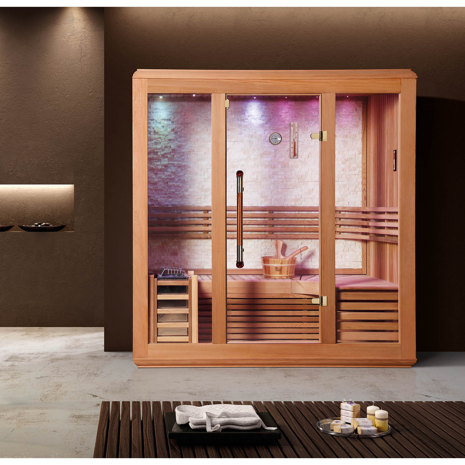 luxury dry sauna and steam room WS-1223