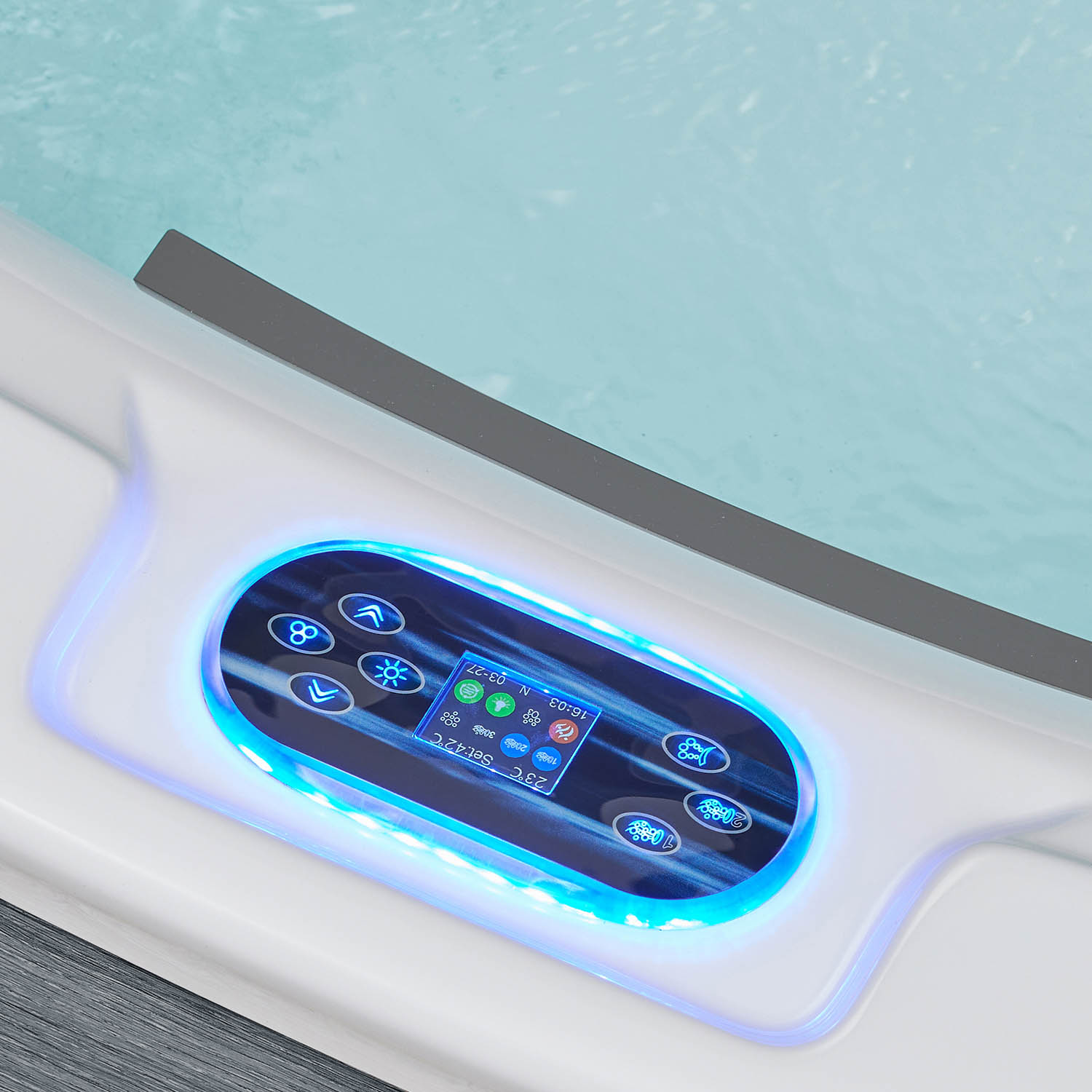 11 person high end massage and spa colorful light hottub spa WS-CP2800