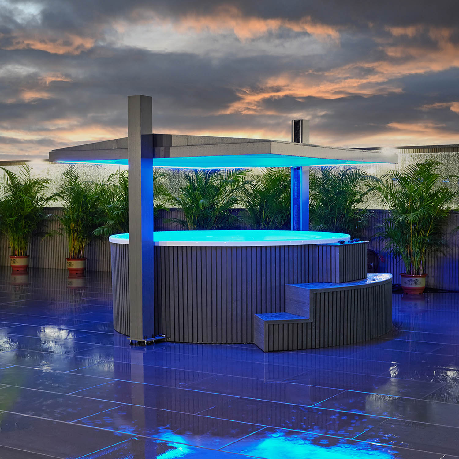 11 person high end massage and spa colorful light hottub spa WS-CP2800