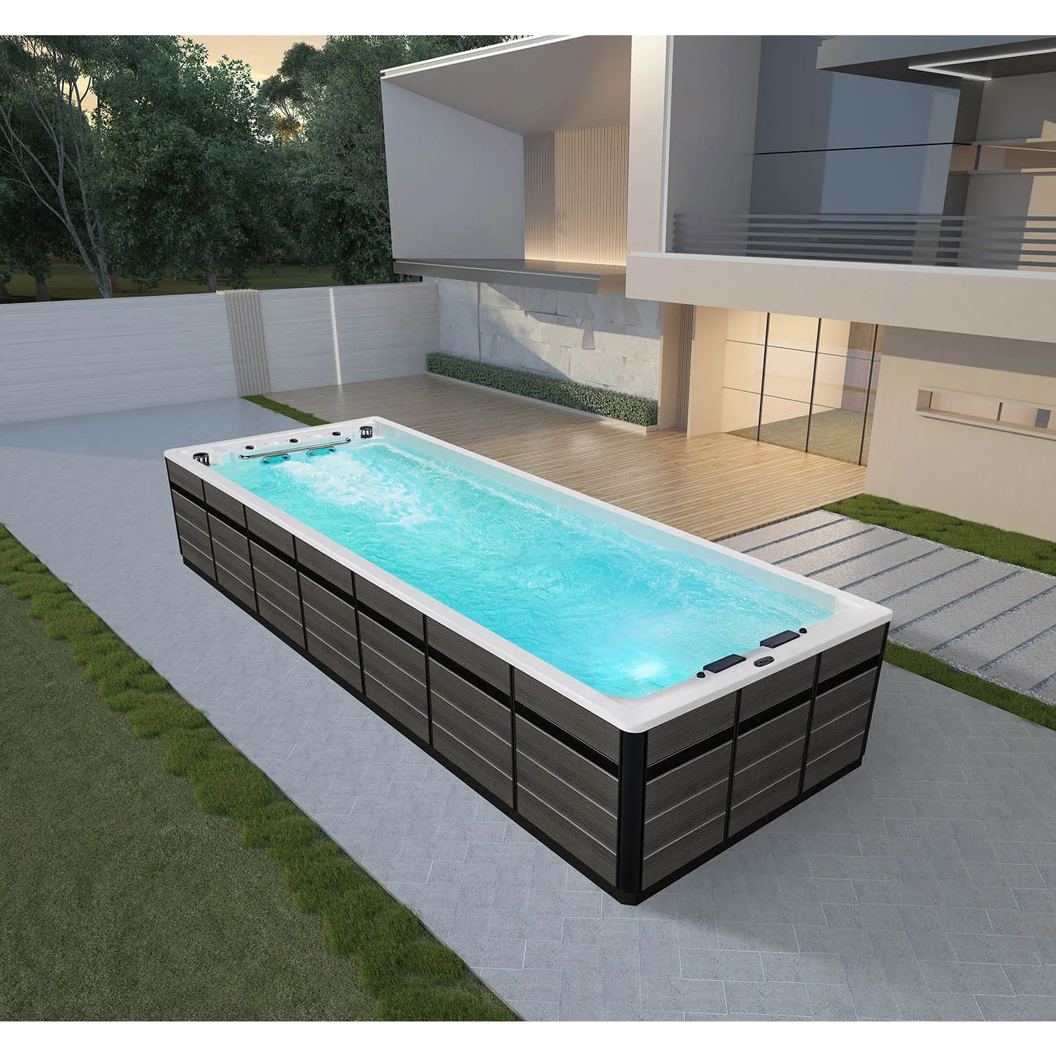 swim spa hot tub swim spa hot tub