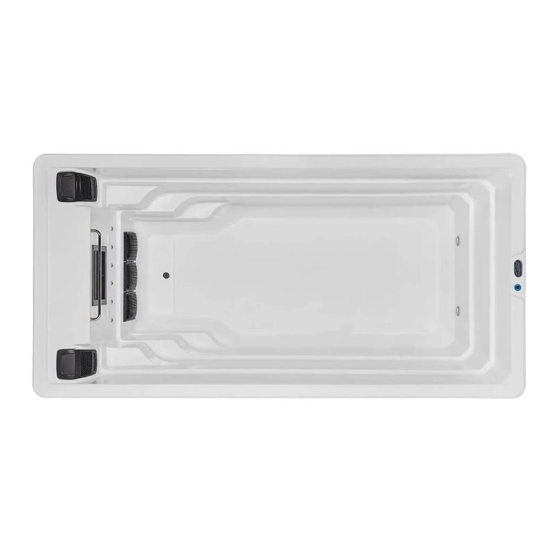 What is the optimal temperature for a swim spa tub?